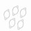 BOROCO Exhaust Flange Gasket, 5Pcs 3'' Ceramic Exh 9