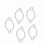 BOROCO Exhaust Flange Gasket, 5Pcs 3'' Ceramic Exh 10
