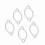 BOROCO Exhaust Flange Gasket, 5Pcs 3'' Ceramic Exh 11