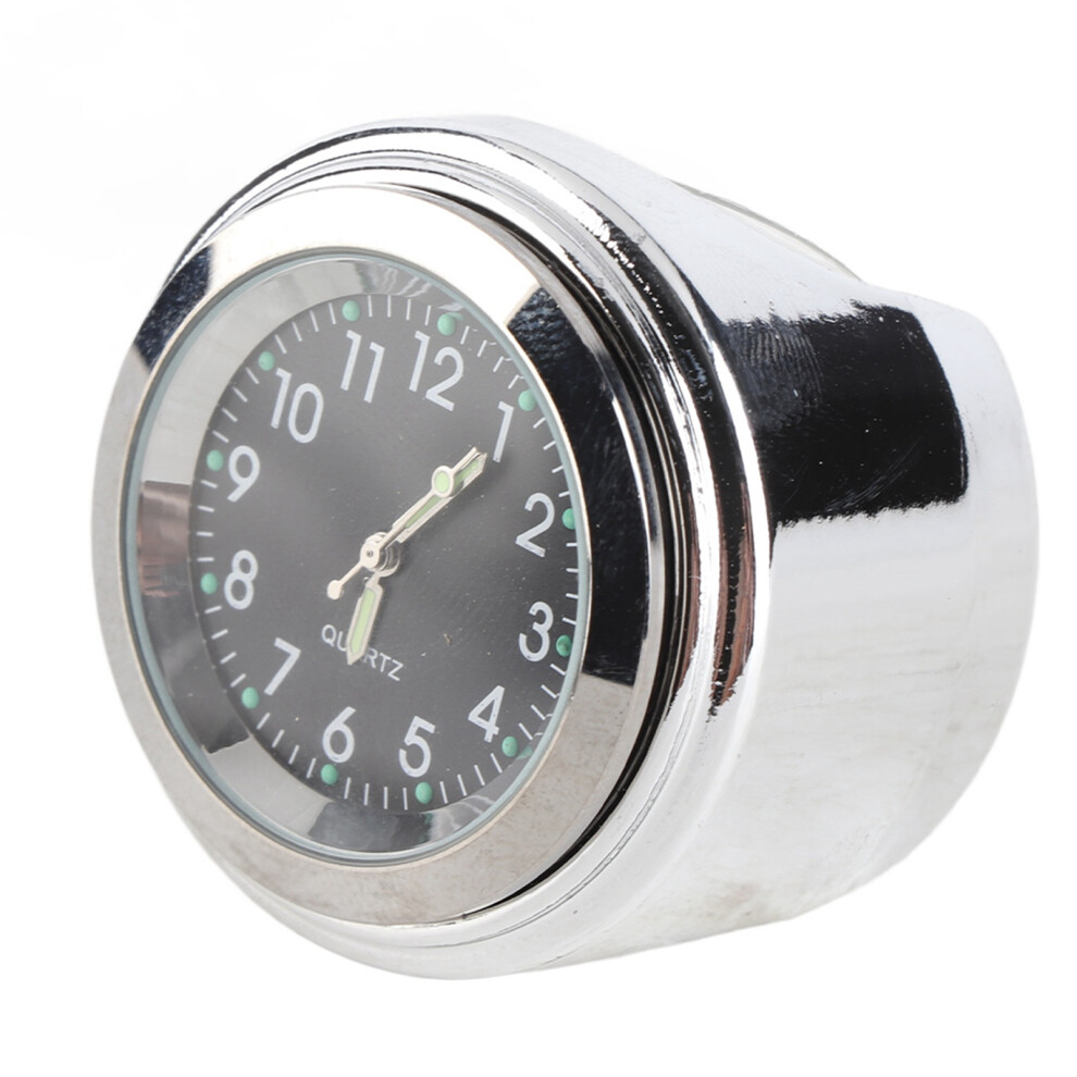 22Â25Mm Universal Motorcycle Handlebar Clock Metal Mount Hand Grip Bar Dial Watch ( Dial) Black 4611325145015