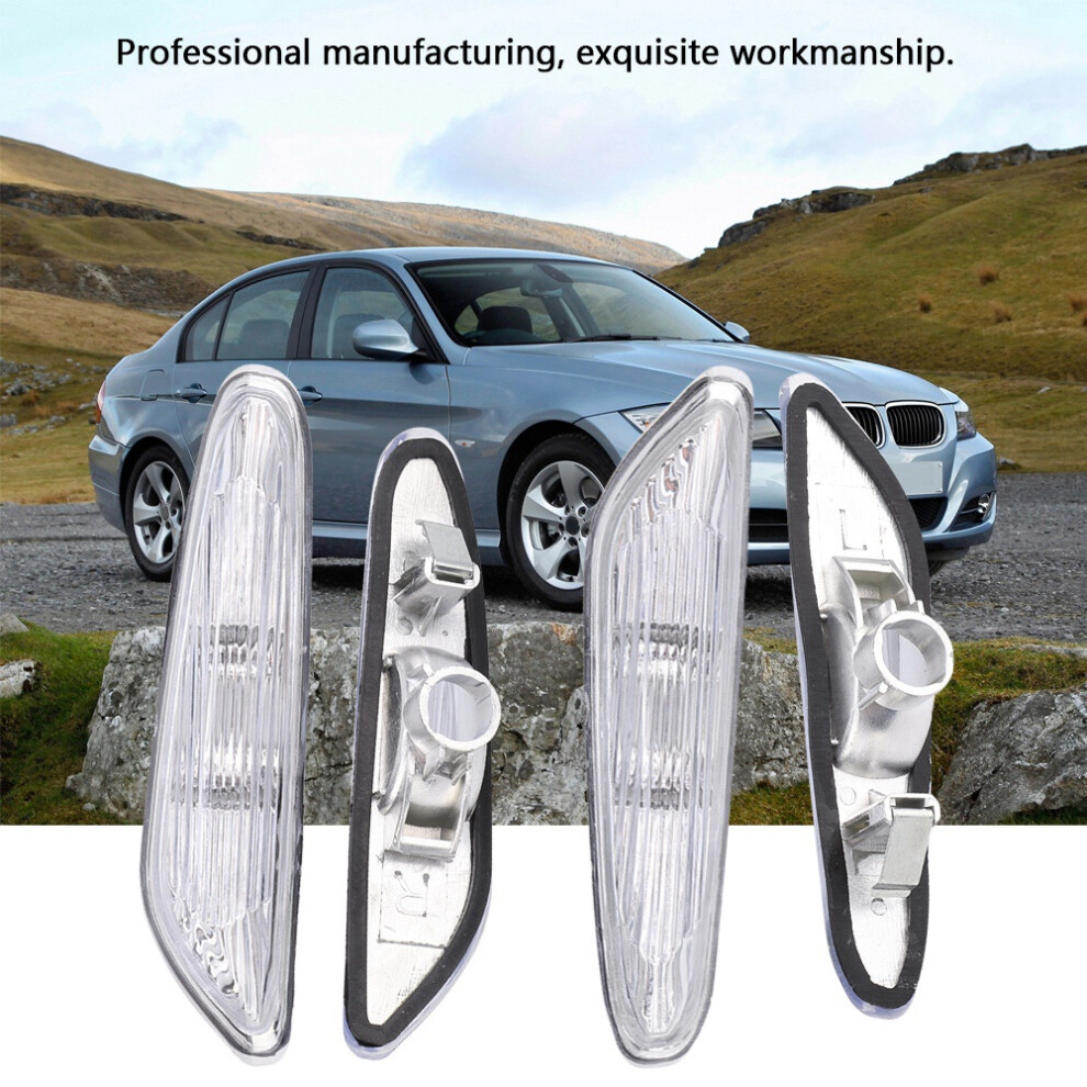 Side Marker Turn Signal Lampshade Left & Right Fit For E90/E91/E92/E93 2006-2011 (#02) Light 7891325147968