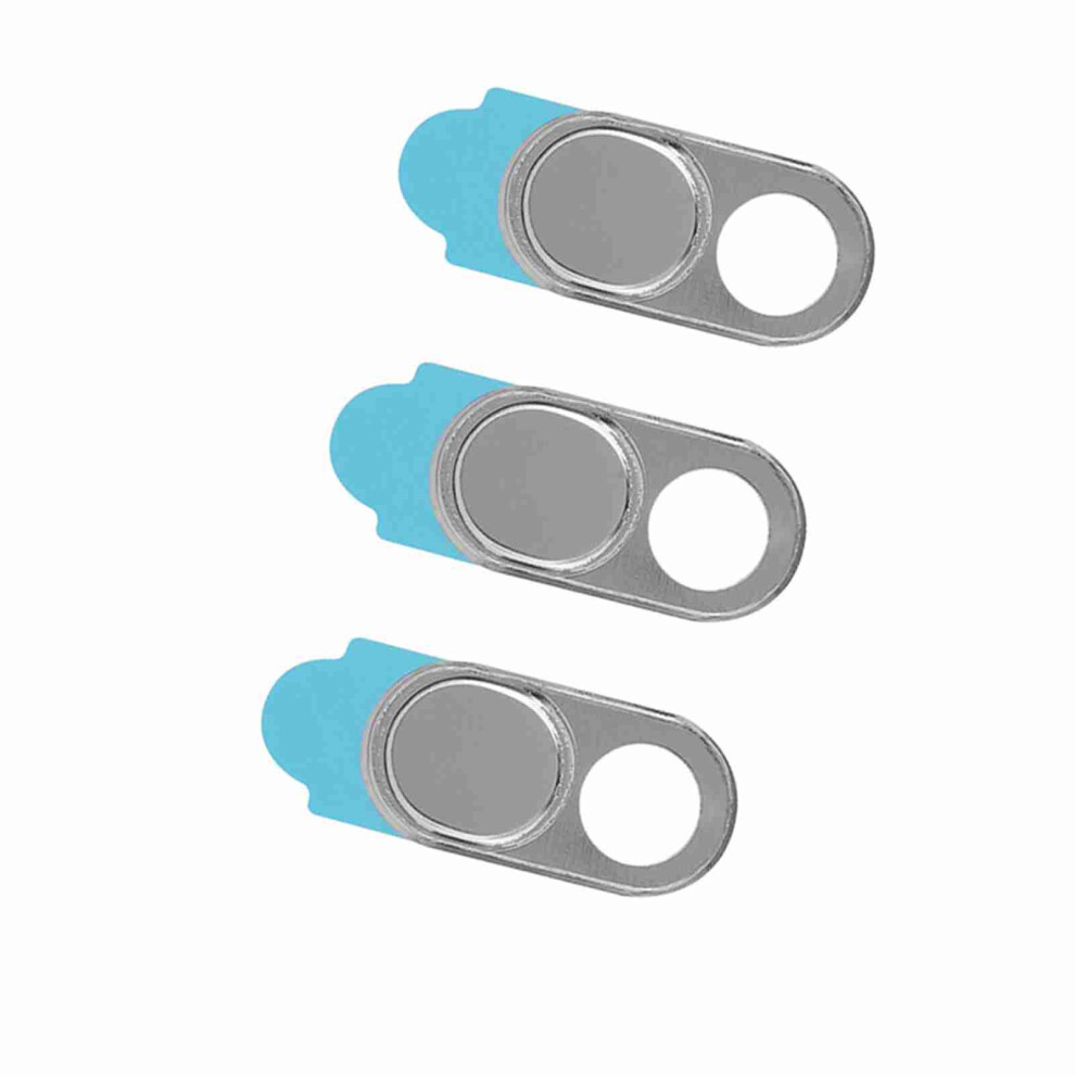 3Pcs Metal Lens Cap Camera Privacy Protect Sticker Webcam Cover For Smartphone Tablets(Black) Black 7891325147500