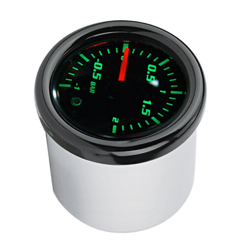 2" 52mm Universal LED Display Motorcycle Turbo Boost Gauge Meter With Sensor 2