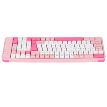 Wireless Bluetooth Keyboard and Mouse Combo Dual Mode 100 Keys Gaming Keyboard 1600DPI Mouse Set for PCs Laptops Pink