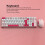 Wireless Bluetooth Keyboard and Mouse Combo Dual Mode 100 Keys Gaming Keyboard 1600DPI Mouse Set for PCs Laptops Pink 3