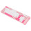 Wireless Bluetooth Keyboard and Mouse Combo Dual Mode 100 Keys Gaming Keyboard 1600DPI Mouse Set for PCs Laptops Pink 12
