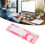 Wireless Bluetooth Keyboard and Mouse Combo Dual Mode 100 Keys Gaming Keyboard 1600DPI Mouse Set for PCs Laptops Pink 16