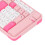 Wireless Bluetooth Keyboard and Mouse Combo Dual Mode 100 Keys Gaming Keyboard 1600DPI Mouse Set for PCs Laptops Pink 6