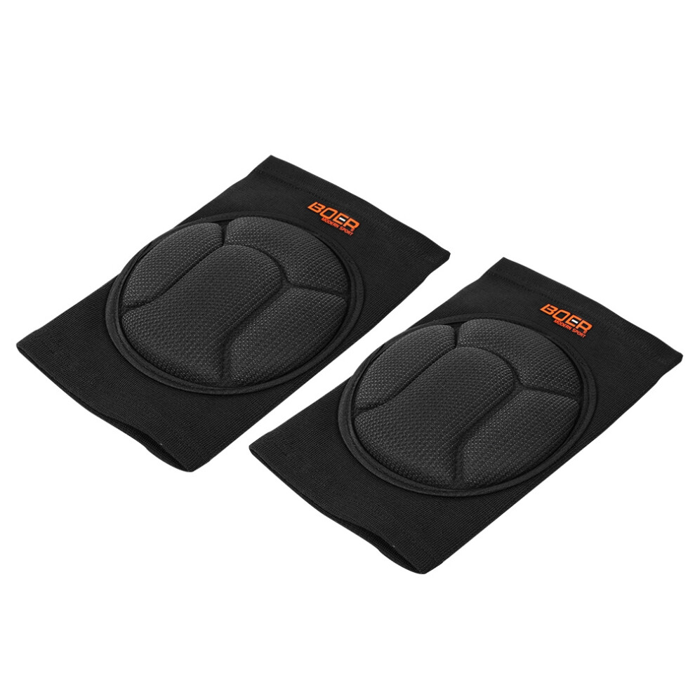 Thick Sponge Knee Support Protector Sport Pads Sleeve Crashproof For Goalkeep Dancing (S,Black) 4641325160169