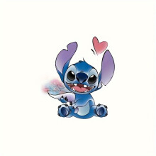 ( Stitch Large Tattoo Sticker) 3 Stitch Temporary Tattoo Sticker - Summer Waterproof Pool Party Body Decal,Suitable for Arms ,Ideal Holiday Present