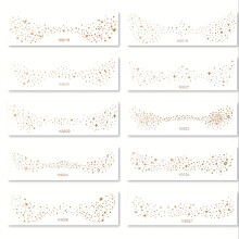 (Golden) 10 sheets, Sparkling Golden Spot Sun Facial Speckels Temporary Tattoo Stickers Facial Foil Tattoo Stickers