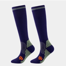 (Dark Blue, L/XL) Medical Compression Socks Support Stockings Travel Flight Socks (20-30 mmHg)