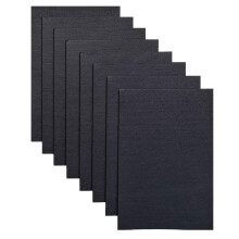 JTNOHX Stiff Felt 2mm tykke filtplader til håndværk 8 """" X12 """" Hard Felt Fabric Squares 8PCS til DIY -projekter (sort)