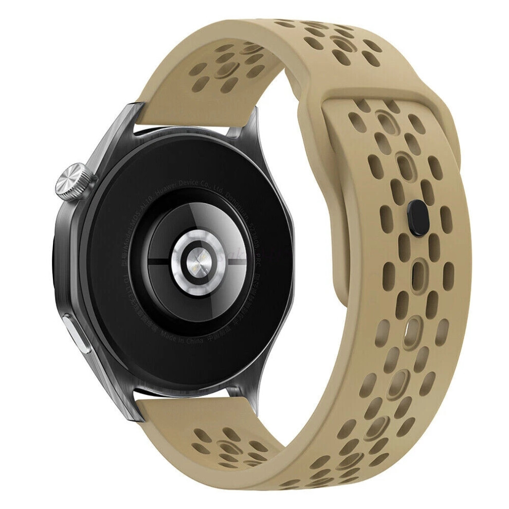 (, 18Mm) 18Mm 20Mm 22Mm Silicone Sport Breathable Watch Band Silicone Strap High Quality Compatible Samsung, Huawei, Garmin And Other Smartwatche Brown 6963793957118