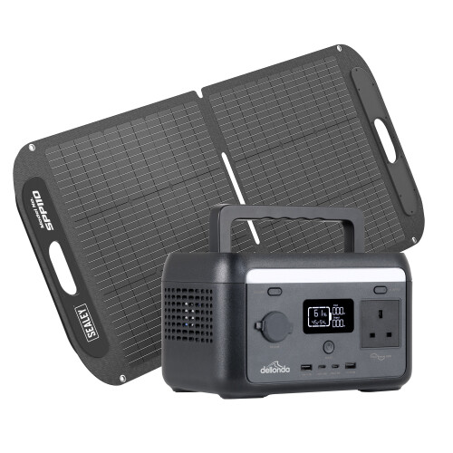 Dellonda 300W Portable Power Station, 204Wh, with 110W Foldable Solar Panel – DL178
