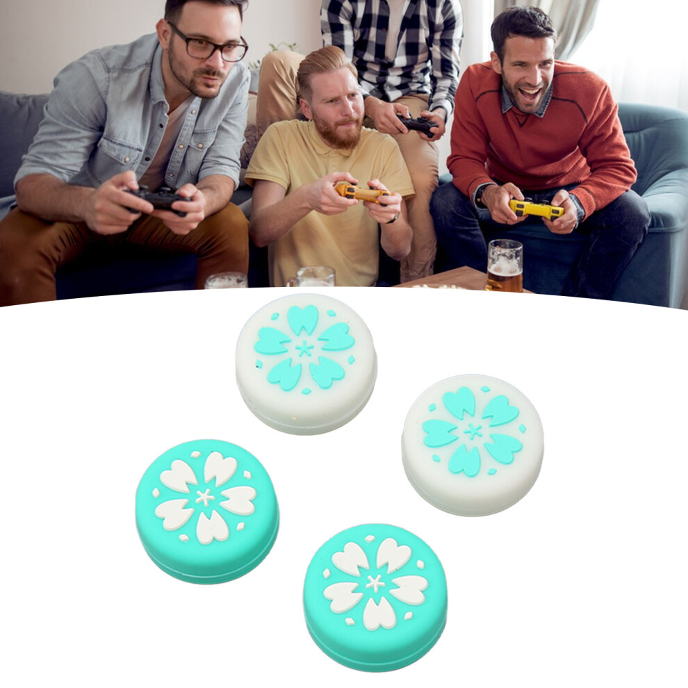 4Pcs Thumb Grip Caps For Switch Soft Silicone Prevent Slip Replacement Joystick Caps Thumb Stick Caps For Switch Lite Blue 5091325216509
