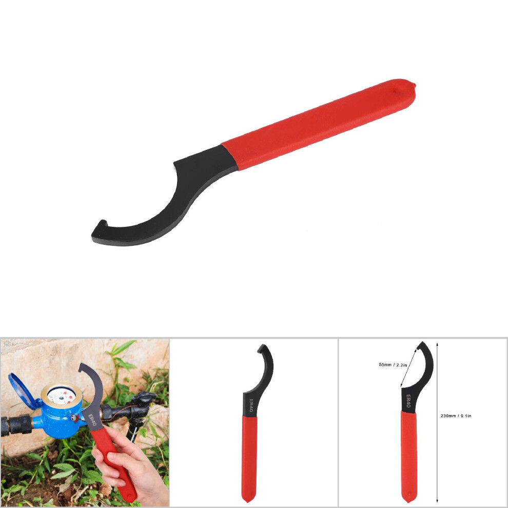 Er40 Collet Chuck Wrench Spanner High Carbon Steel Hand Clamping Nut Wrench 4691325264688