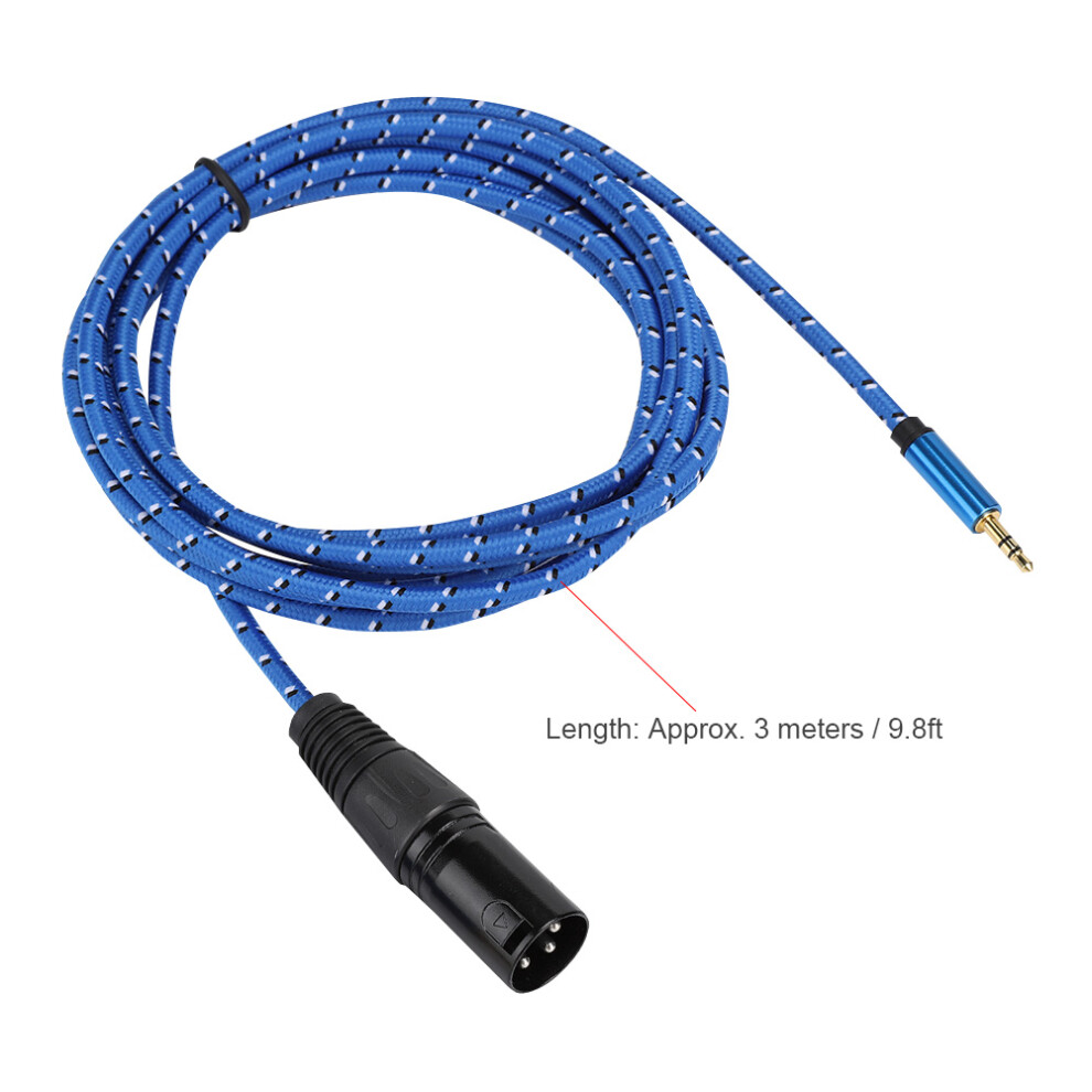 3 Meters 3.5Mm Stereo Male To Xlr Male Adapter Audio Cable Patch Cord Accessories 3401325267692