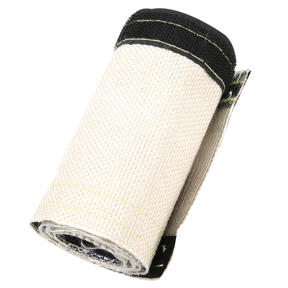 Insulated Wire Hose Cover Gray White Heat Shield Sleeve with Aluminized Outer Layer 600x106mm-image-OPC-PHX8D6Q-NEW