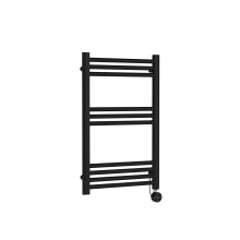 Electric Round Heated Towel Rail 800x500, Matt Black