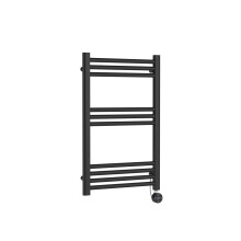 Electric Round Tube Heated Towel Rail with 10 Bars, 800 x 500mm, Anthracitee