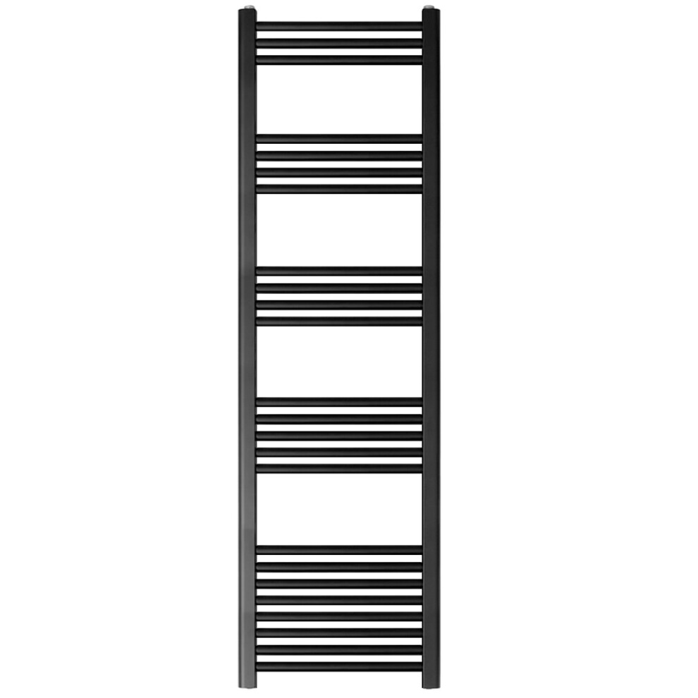 Balterley Straight Heated Heated Towel Rail Radiator, 732W, 400 X 1600Mm, Matt Black