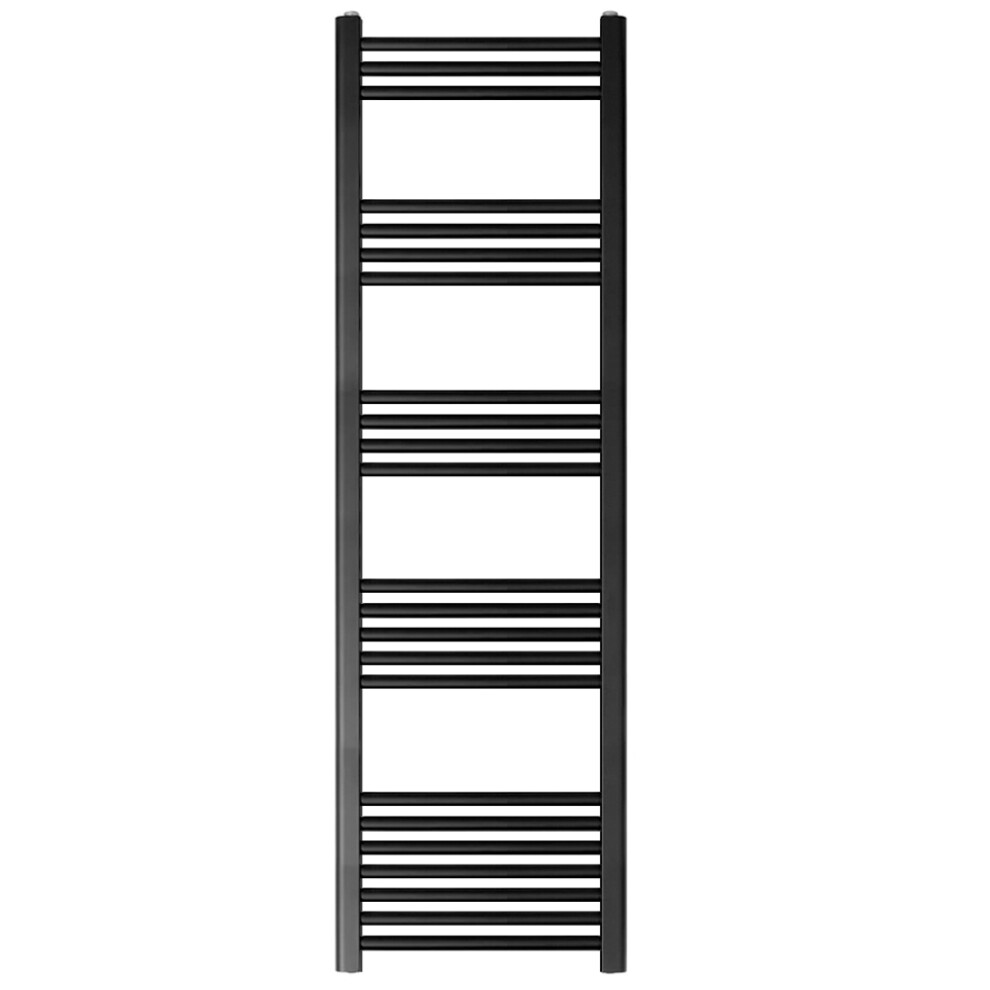 Balterley Straight Heated Heated Towel Rail Radiator, 631W, 400 X 1400Mm, Matt Black