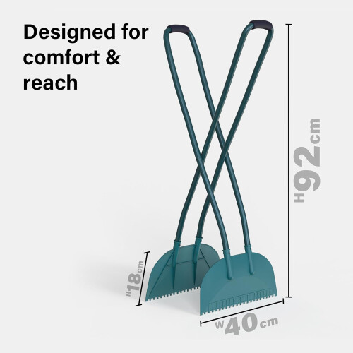 Vivo Leaf Grabber Long Handled Heavy Duty Picker Pick Up Garden Tool Grass Cuttings 1