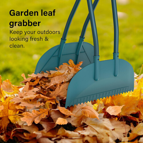 Vivo Leaf Grabber Long Handled Heavy Duty Picker Pick Up Garden Tool Grass Cuttings 2