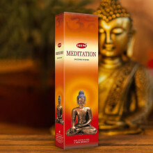Hem Incense Sticks - Meditation (6 x 20g) -120 Sticks | Calming & Spiritual Aroma | Perfect for Yoga, Relaxation & Mindfulness