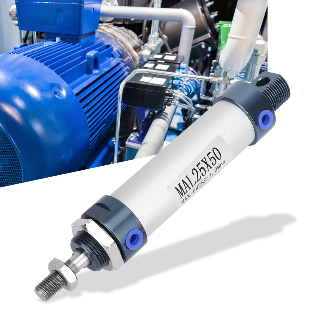 Mal 25Mm Single Rod Double Acting Mini Pneumatic Air Cylinder Aluminum Alloy (Stroke 50Mm) 5081325270038