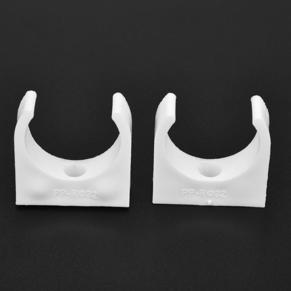 20Pcs 16/20/25/32Mm U Shaped Pipe Clamp Water Pipe Fixed Clips With Screws (32Mm) 4991325282126