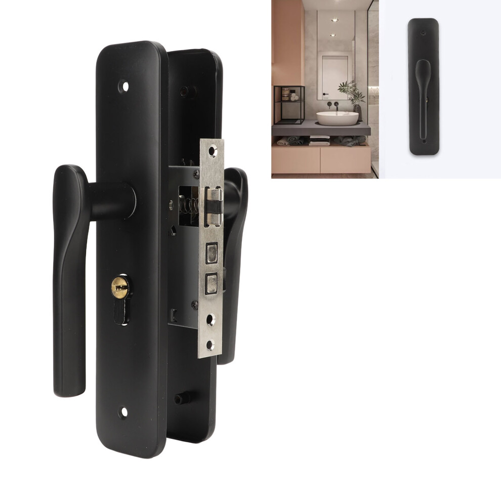 Door Lock Set Oxidation Resistant Coating Rust Proof Comfortable Grasp Stainless Steel Door Handle For Bedroom Bathroom 9331325290151