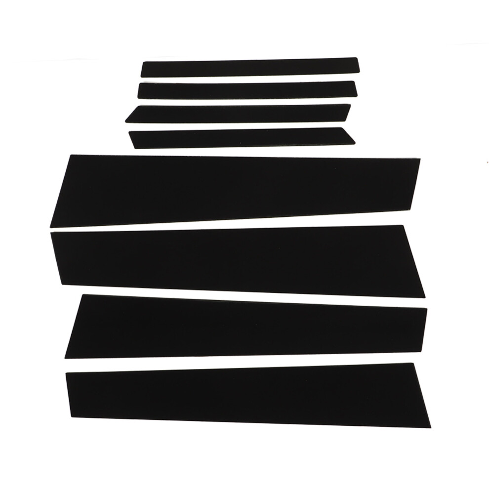 8Pcs Pillar Post Window Cover Pc Glossy B Pillar Posts Decal Cover Replacement For Civic 2012Â2015 Black 7901325291766