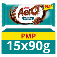 Aero Hazelnut Chocolate Sharing Bar 90g (Pack of 15)