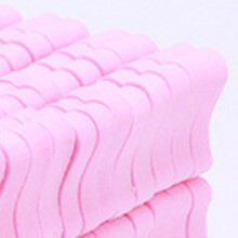 100 Stück Schwamm-Zehen-Trenner Rosa, Standardgröße, Weich
