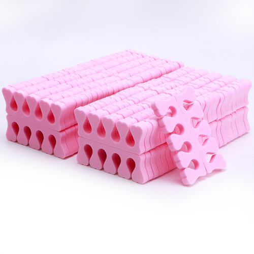 100 Stück Schwamm-Zehen-Trenner Rosa, Standardgröße, Weich 1