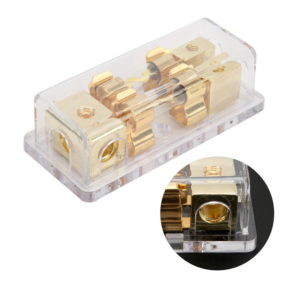 Power Distribution Block 60A 1 In 2 Out Audio Splitter Fuse Holder For Car Rv Solar System 9411325406124