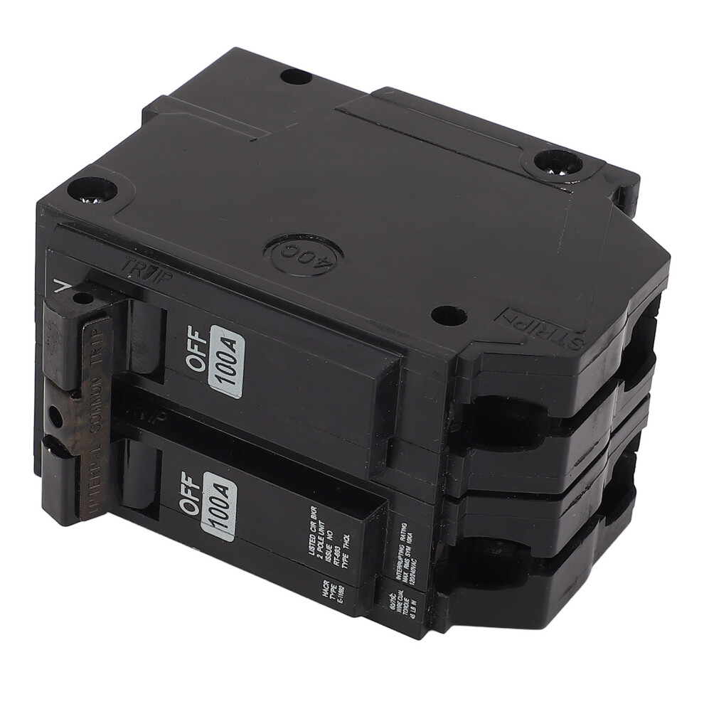 Miniature Circuit Breaker 2P 100A 10Ka Breaking Capacity Fiberglass Shell Plug On Circuit Breaker 8441325410655