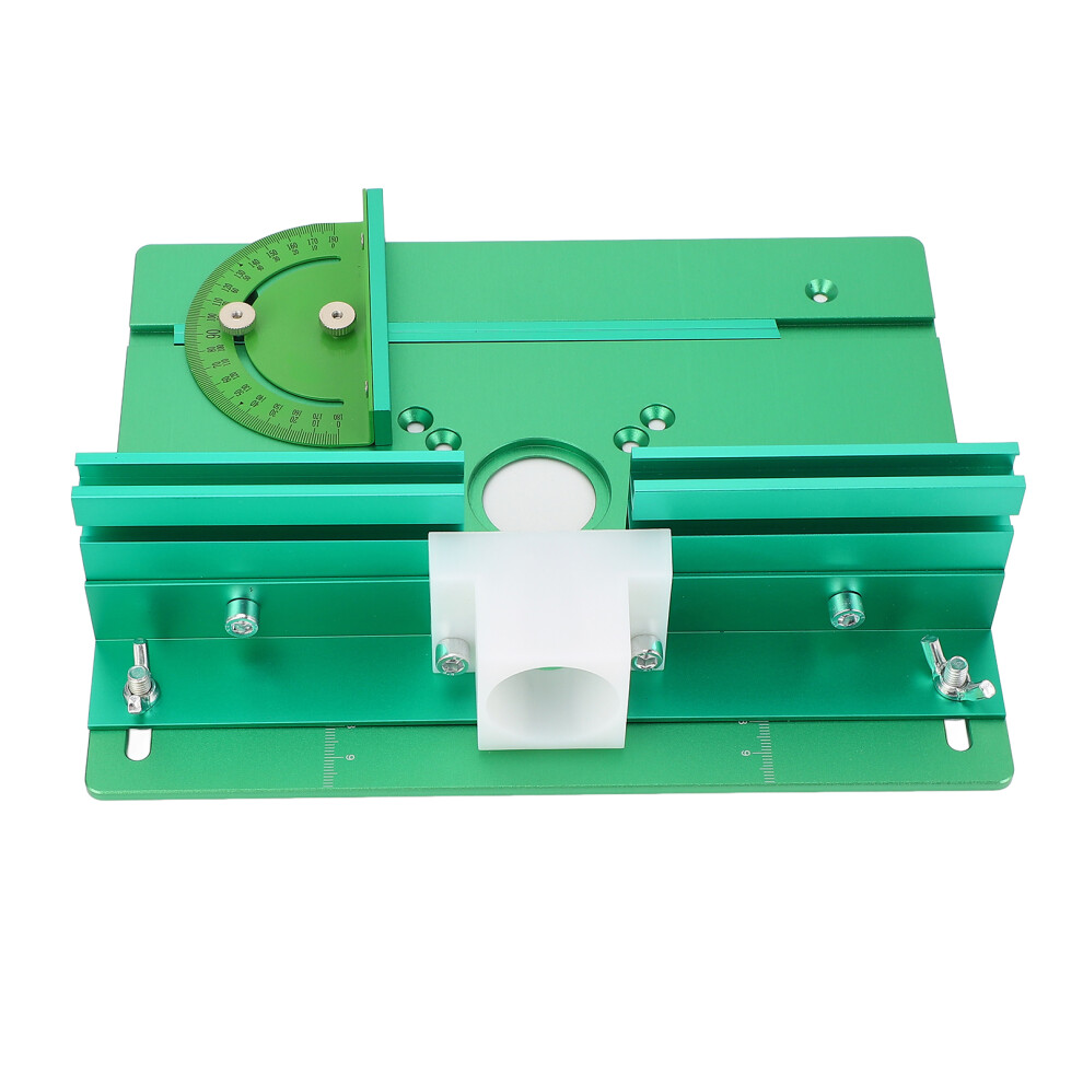 Aluminium Router Table Insert Plate Woodworking Benches Router Flip Base For Trimming Engraving Machine C8 Green 4981325411190