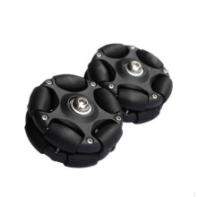 (black) 5.8cm Easy Wheels for Folding Bike Roller Rear Double Row Replacement Biking