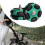 (green)5.8cm Easy Wheels for Folding Bike Roller Rear Double Row Replacement Biking 1