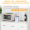 Homcom HOMCOM Freestanding Kitchen Cupboard Storage Unit  Drawers Handles Shelf 5
