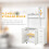 Homcom HOMCOM Freestanding Kitchen Cupboard Storage Unit  Drawers Handles Shelf 6