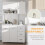 Homcom HOMCOM Freestanding Kitchen Cupboard Storage Unit  Drawers Handles Shelf 7