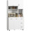 Homcom HOMCOM Freestanding Kitchen Cupboard Storage Unit  Drawers Handles Shelf 3
