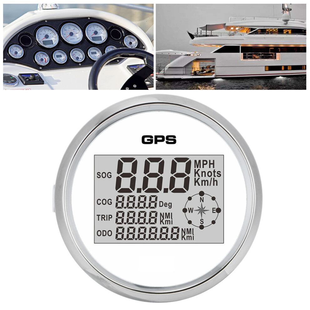 85mm/3.3in GPS Speedometer Odometer 0â999 Knots Km/mp for Boat Truck Motorcycle Car with Backlight 12V/24V-image-OPC-PHX8J67-NEW