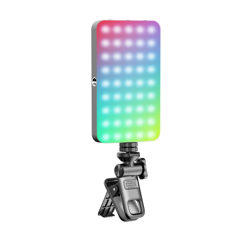 Pocket Rgb Fill Led Video 2500K-9000K Dimmable 10 Scene Ing Effects Video Conference For Computer Tablet Mobile Phon Light 9371325448299