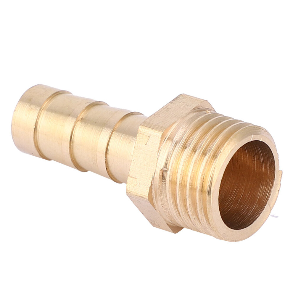 5pcs G1/4 Male Thread Barb Connector Brass Pipe Fitting Connector Joint for Gas Liquid8mm