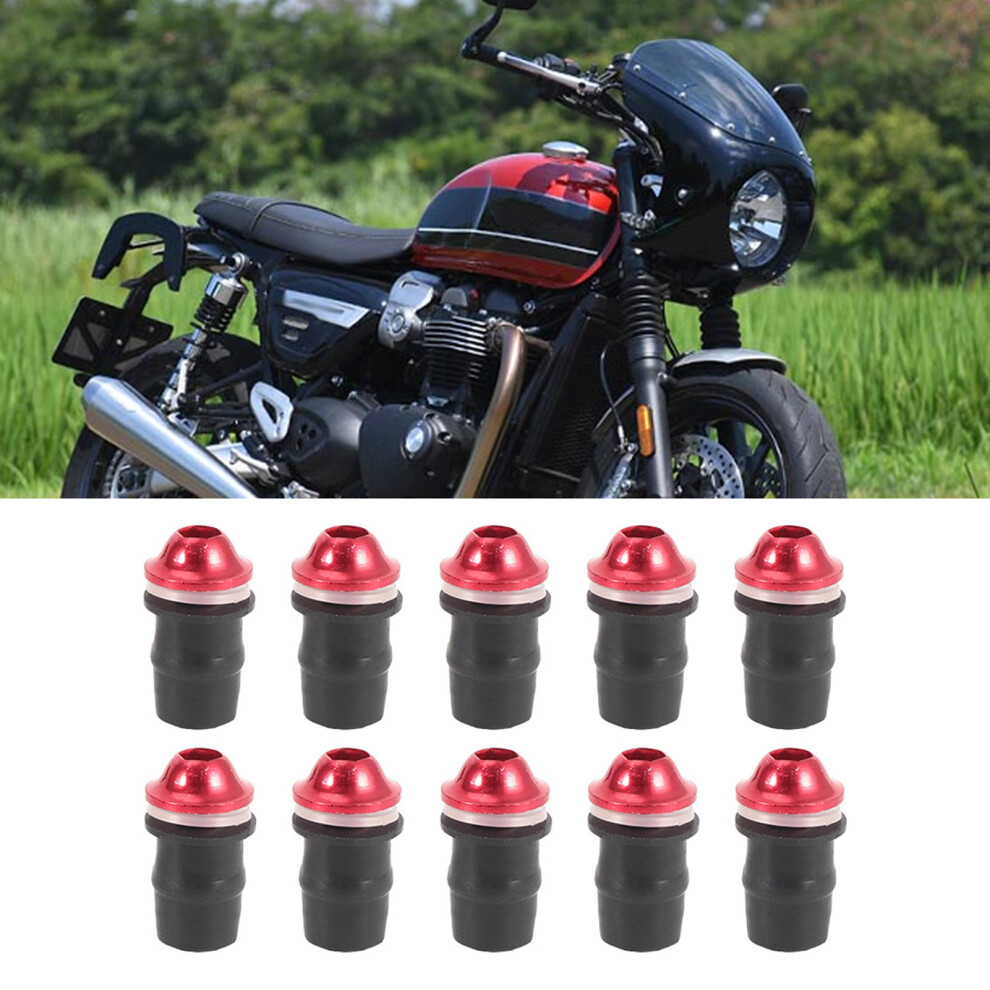 10Pcs Universal Motorcycle Windscreen Windshield M5 Inner Hexagonal Screwsred 4111325456048